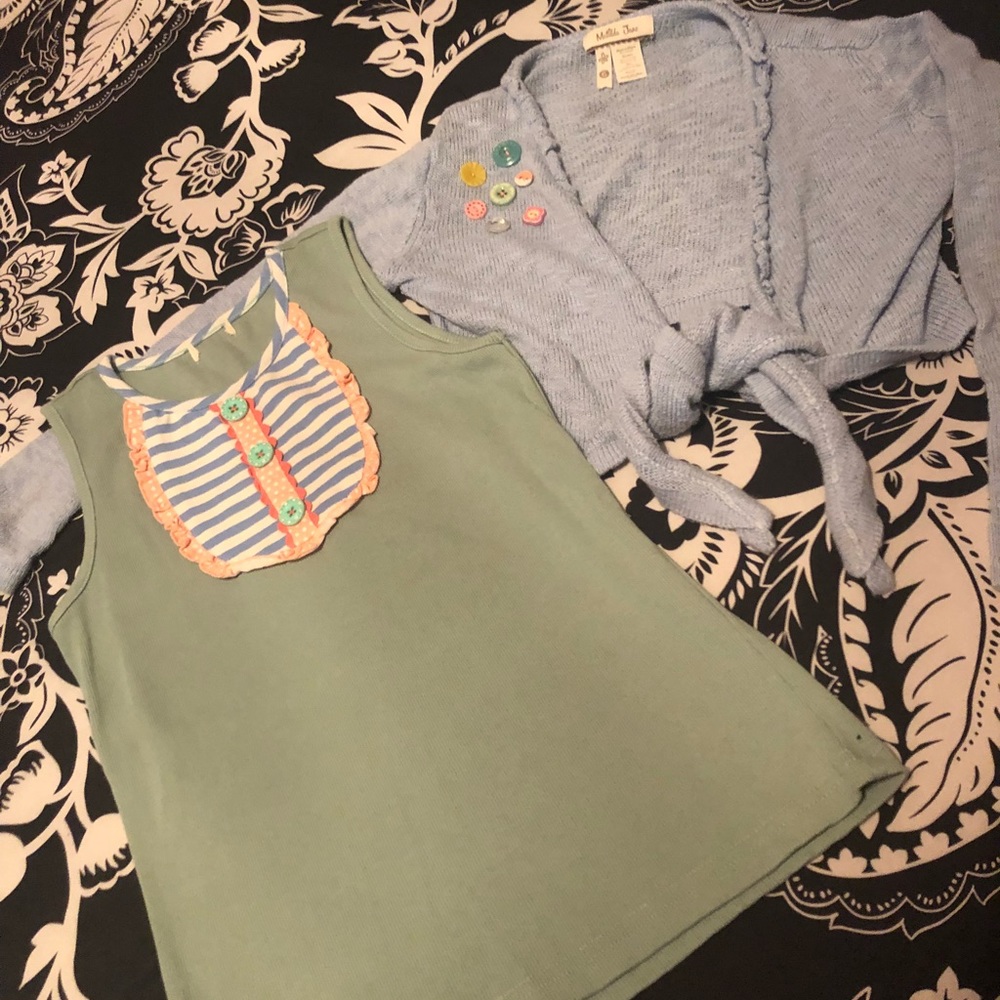 Matilda Jane ribbed tank and cardigan